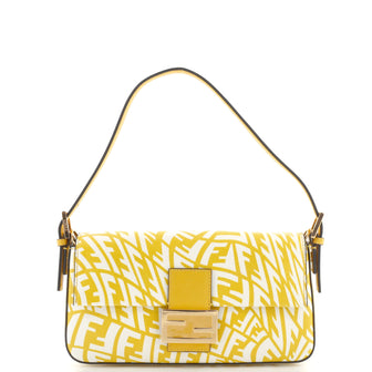 Fendi Baguette 1997 Bag Vertigo Zucca Coated Canvas