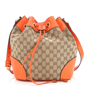 Gucci Classic Bucket Bag GG Canvas Medium