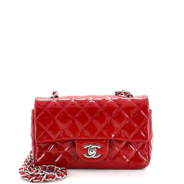 Chanel Classic Single Flap Bag Quilted Patent Mini