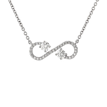 Tiffany & Co. Enchant Scroll Pendant Necklace Platinum with Diamonds