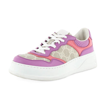 Gucci Women's Dali Platform Sneakers GG Coated Canvas and Leather