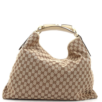 Gucci Horsebit Hobo GG Canvas Large