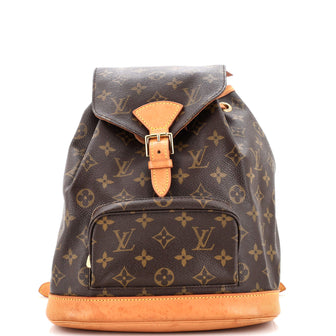 Louis Vuitton Vintage Montsouris Backpack Monogram Canvas PM Brown