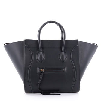 Celine Phantom Handbag Smooth Leather Medium Blue 2345601