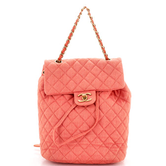Chanel Urban Spirit Backpack Quilted Denim Small