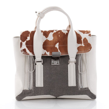 3.1 Phillip Lim Pashli Satchel Calf Hair and Leather Medium White 2345807