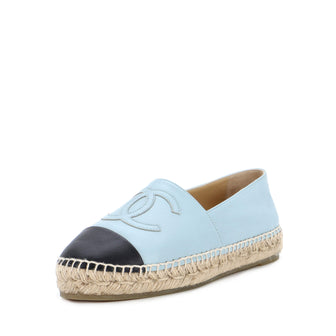 Chanel Women's CC Cap Toe Espadrilles Leather