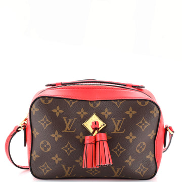Louis Vuitton Saintonge Handbag Monogram Canvas with Leather