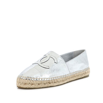 Chanel Women's CC Cap Toe Espadrilles Leather