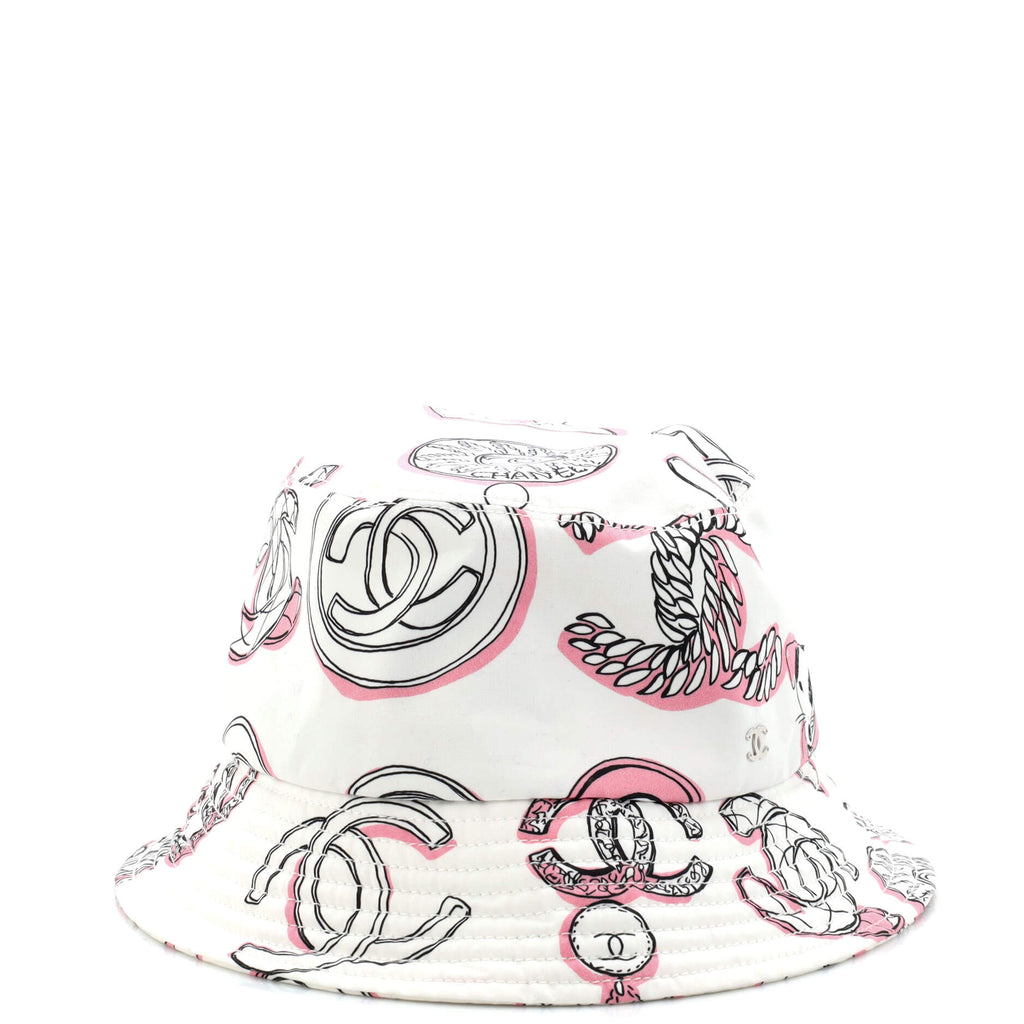pink chanel bucket hat
