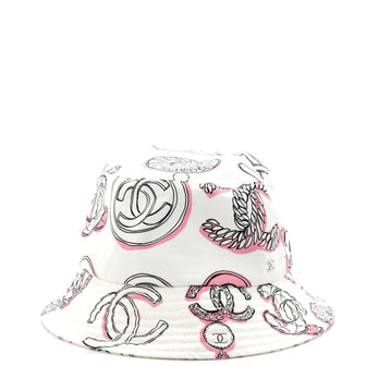 Chanel CC Bucket Hat Printed Canvas