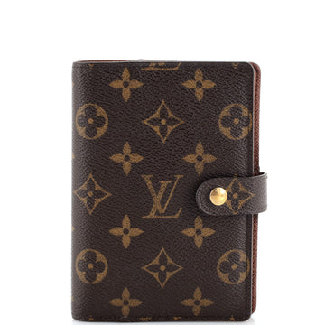 Louis Vuitton Ring Agenda Cover Monogram Canvas MM
