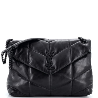 Saint Laurent Loulou Puffer Shoulder Bag Quilted Leather Medium