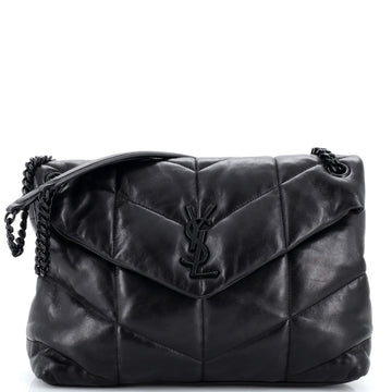 Saint Laurent Loulou Puffer Shoulder Bag Quilted Leather Medium