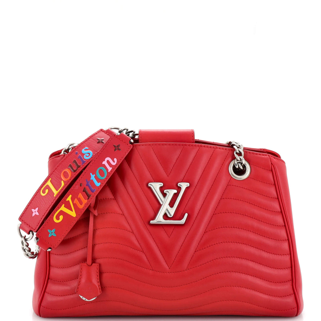 Louis Vuitton Red Leather New Wave Shoulder Bag Louis Vuitton