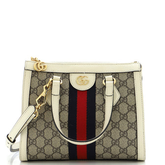 Gucci Ophidia Top Handle Tote GG Coated Canvas Small