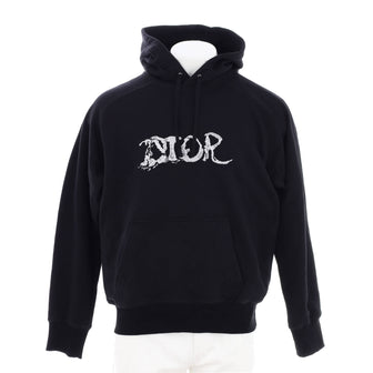 Christian Dior x Peter Doig Men's Logo Hoodie Embroidered Cotton