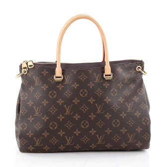 Louis Vuitton Pallas Tote Monogram Canvas Brown