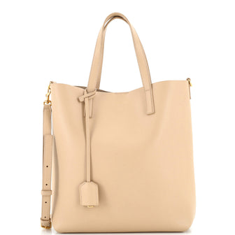 Saint Laurent Shopper Tote Leather Toy