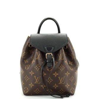 Louis Vuitton Montsouris NM Backpack Monogram Canvas with Leather BB Black  2347351