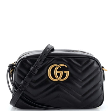 Gucci GG Marmont Shoulder Bag Matelasse Leather Small