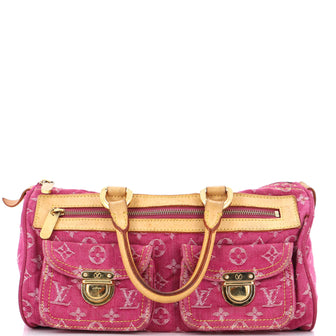 Louis Vuitton Pink Denim Neo Speedy Shoulder Bag