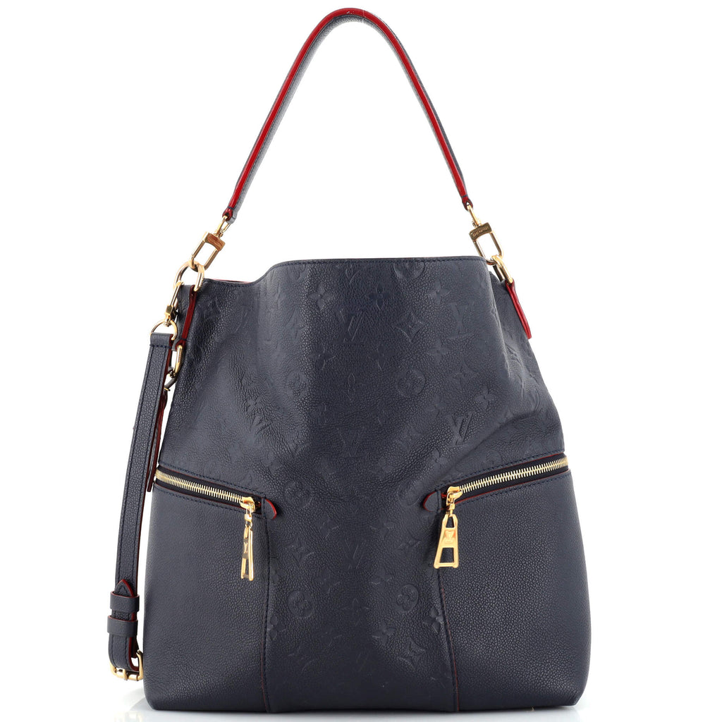 Louis Vuitton Melie Handbag Monogram Empreinte Leather Blue 2347701