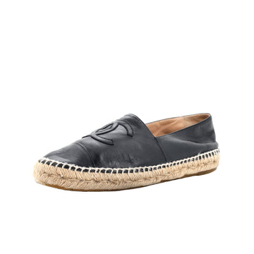 Chanel Women's CC Cap Toe Espadrilles Leather