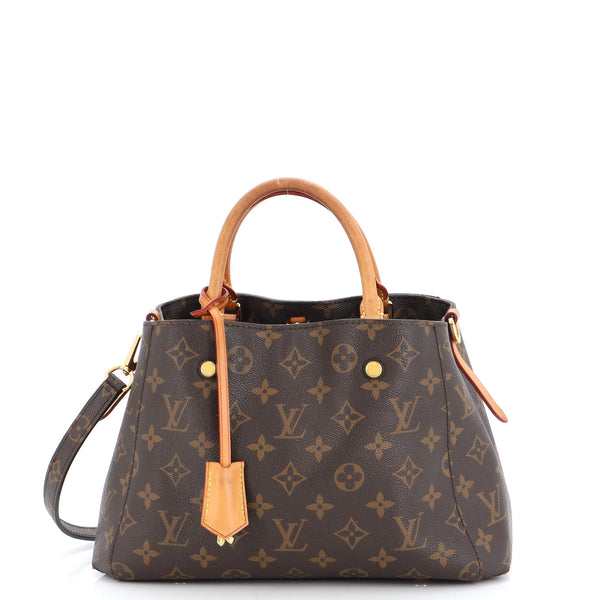 Louis Vuitton Brown Monogram Coated Canvas Montaigne BB Gold