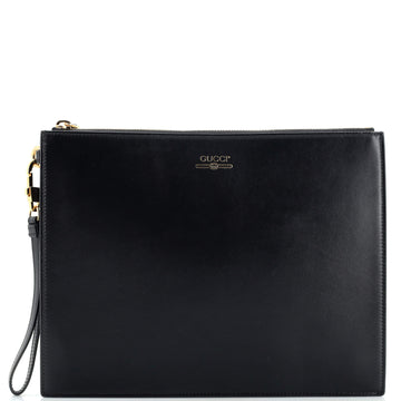 Gucci Wristlet Clutch Leather