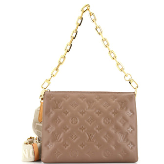 Louis Vuitton Coussin Bag Monogram Embossed Lambskin PM For Sale