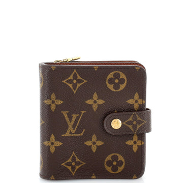 Louis Vuitton Compact Zippe Wallet Monogram Canvas