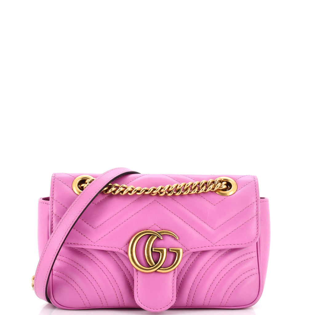 Gucci GG Marmont Flap Bag Matelasse Leather Mini 234862