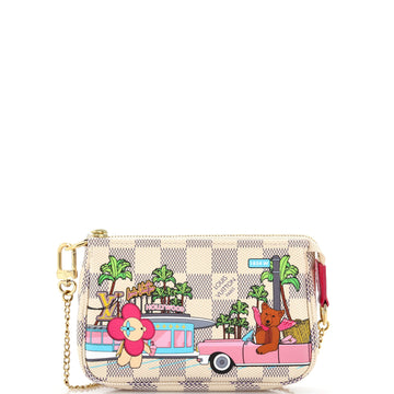 Louis Vuitton Pochette Accessoires Limited Edition Vivienne Xmas Damier Mini