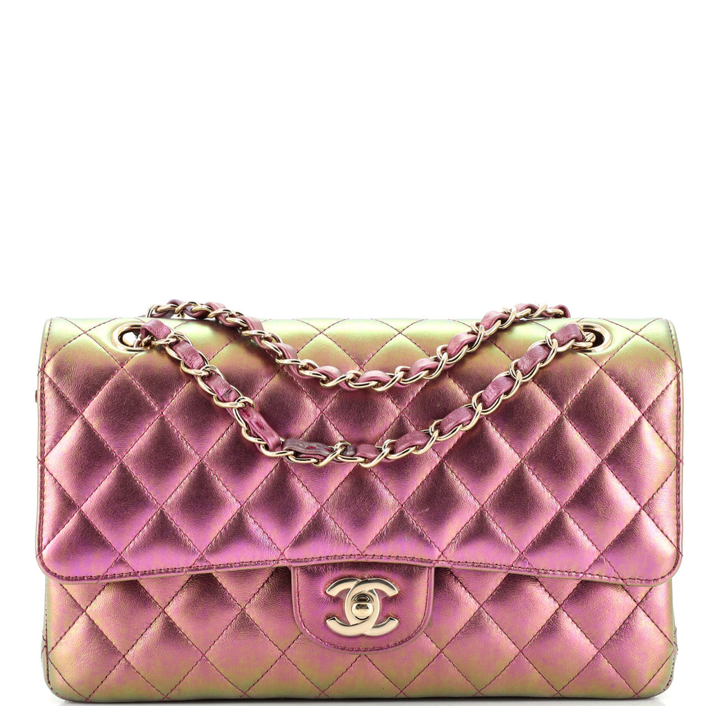Chanel Rainbow Quilted Nylon Medium Logo Flap Gold Hardware, 2021 Available  For Immediate Sale At Sotheby's