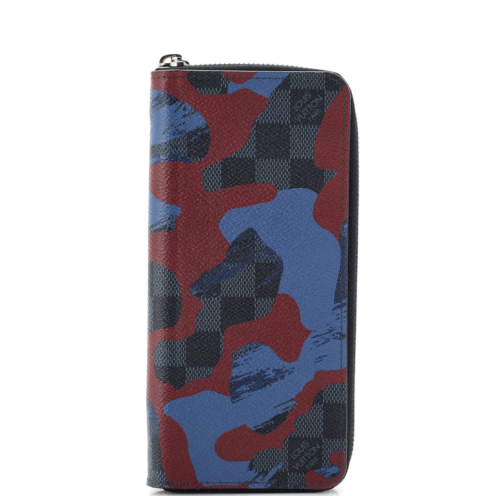 Louis Vuitton Zippy Wallet Limited Edition Camouflage Damier Cobalt  Vertical Multicolor 23496323