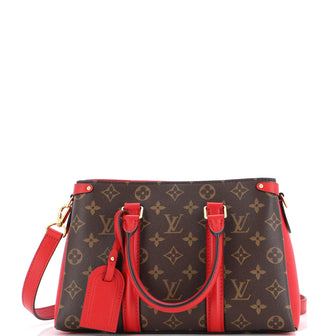 Louis Vuitton Soufflot Tote Monogram Canvas with Leather Bb Red