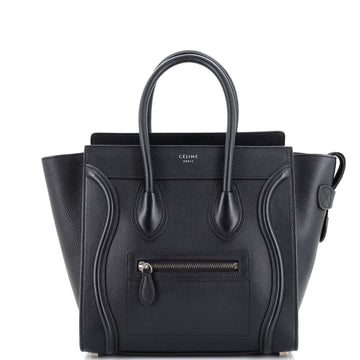 Celine Luggage Bag Grainy Leather Micro