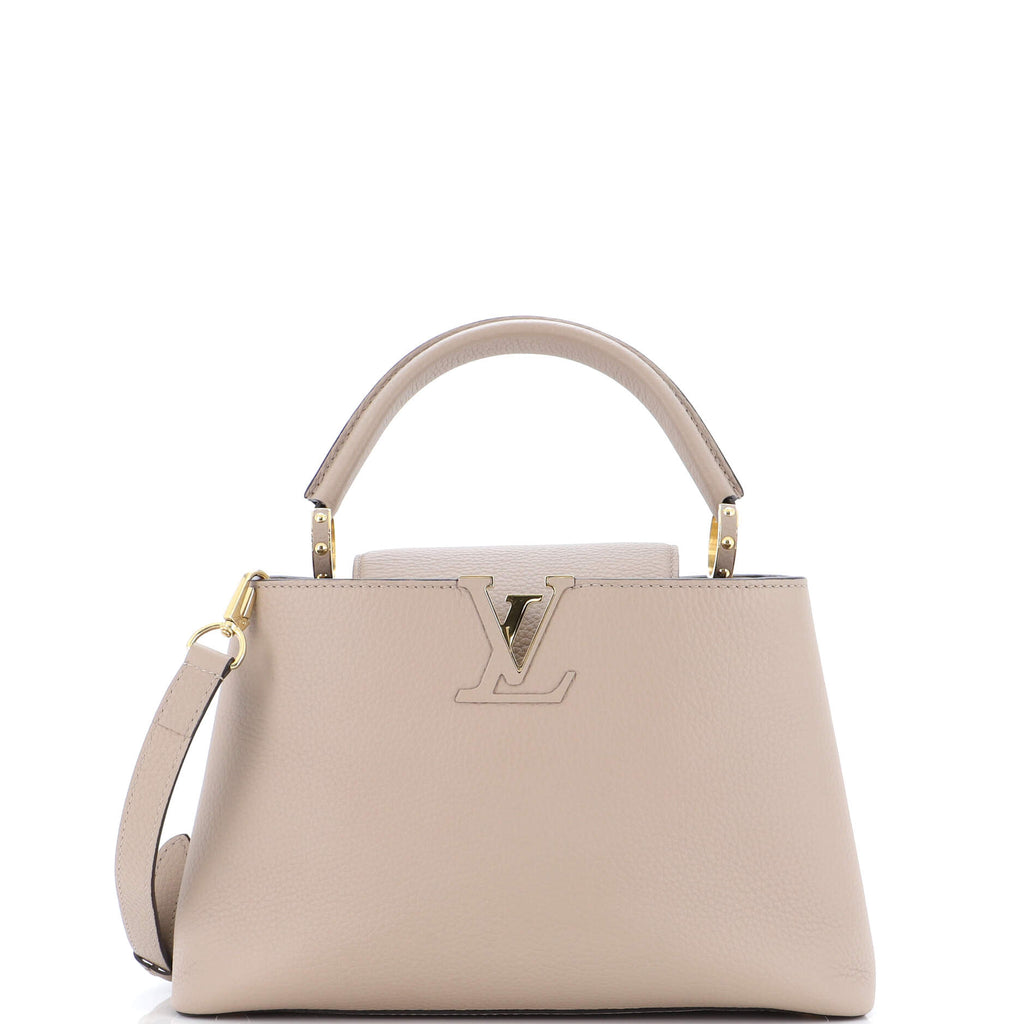 Capucines leather handbag Louis Vuitton Pink in Leather - 30276874