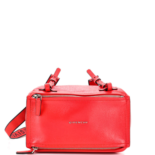 Givenchy Logo Strap Pandora Bag Leather Mini 234967