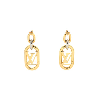 Louis Vuitton Everyday Chain Dangle Earrings Metal