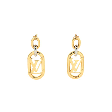 Louis Vuitton Everyday Chain Dangle Earrings Metal