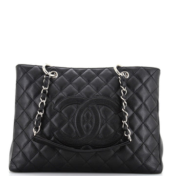 Chanel Grand Shopping Tote Quilted Caviar