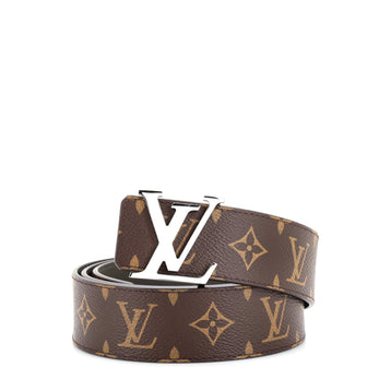 Louis Vuitton LV Initiales Reversible Belt Monogram Canvas and