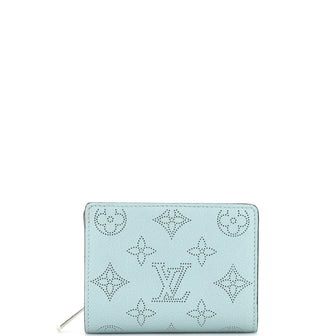 Louis Vuitton Clea Wallet Mahina Leather Blue 234967212