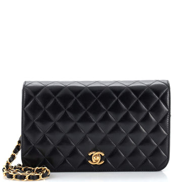 Chanel Vintage Full Flap Bag Quilted Lambskin Medium