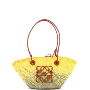 Loewe Anagram Basket Tote Raffia Small