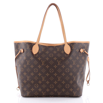 Louis Vuitton Neverfull Tote Monogram Canvas MM Brown