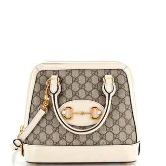 Gucci Horsebit 1955 Top Handle Bag GG Coated Canvas Small