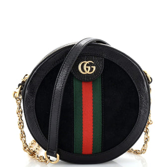 Gucci Ophidia Round Shoulder Bag Suede Mini